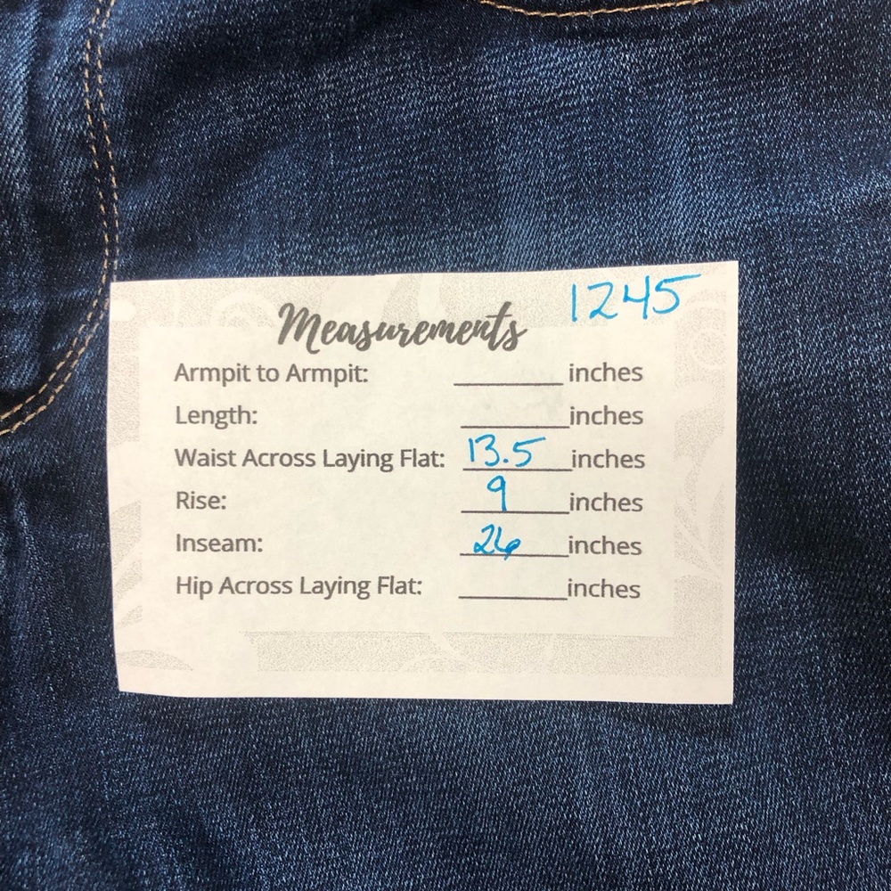 Lucky BrandDark Blue Women's Jeans Ava Skinny Frayed Hem - Picture 9 of 9